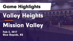 Valley Heights  vs Mission Valley  Game Highlights - Feb 3, 2017