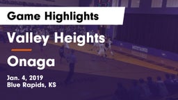 Valley Heights  vs Onaga  Game Highlights - Jan. 4, 2019