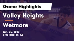Valley Heights  vs Wetmore Game Highlights - Jan. 25, 2019