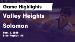 Valley Heights  vs Solomon  Game Highlights - Feb. 4, 2019