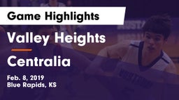 Valley Heights  vs Centralia  Game Highlights - Feb. 8, 2019
