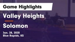 Valley Heights  vs Solomon  Game Highlights - Jan. 28, 2020