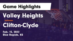 Valley Heights  vs Clifton-Clyde  Game Highlights - Feb. 15, 2022