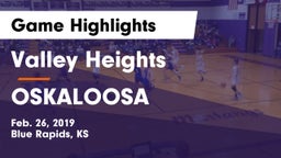 Valley Heights  vs OSKALOOSA  Game Highlights - Feb. 26, 2019