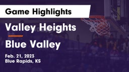 Valley Heights  vs Blue Valley  Game Highlights - Feb. 21, 2023