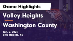 Valley Heights  vs Washington County  Game Highlights - Jan. 2, 2024