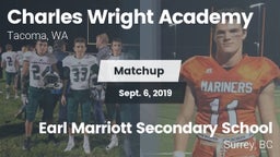 Matchup: Wright Academy High vs. Earl Marriott Secondary School 2019