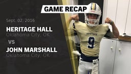 Recap: Heritage Hall  vs. John Marshall  2016