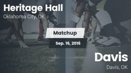 Matchup: Heritage Hall High vs. Davis  2016