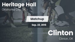 Matchup: Heritage Hall High vs. Clinton  2016
