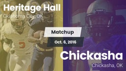 Matchup: Heritage Hall High vs. Chickasha  2016