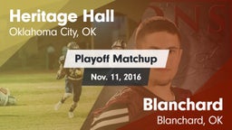 Matchup: Heritage Hall High vs. Blanchard  2016