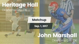 Matchup: Heritage Hall High vs. John Marshall  2017