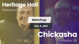 Matchup: Heritage Hall High vs. Chickasha  2017