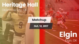 Matchup: Heritage Hall High vs. Elgin  2017