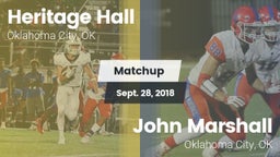 Matchup: Heritage Hall High vs. John Marshall  2018