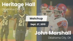Matchup: Heritage Hall High vs. John Marshall  2019