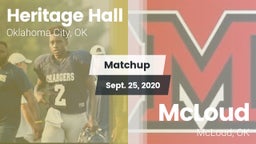 Matchup: Heritage Hall High vs. McLoud  2020