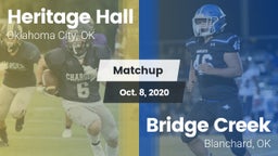 Matchup: Heritage Hall High vs. Bridge Creek  2020