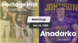 Matchup: Heritage Hall High vs. Anadarko  2020