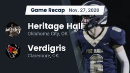 Recap: Heritage Hall  vs. Verdigris  2020