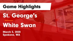 St. George's  vs White Swan  Game Highlights - March 5, 2020
