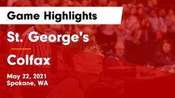 St. George's  vs Colfax  Game Highlights - May 22, 2021