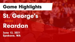 St. George's  vs Reardan  Game Highlights - June 12, 2021