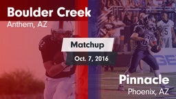 Matchup: Boulder Creek High vs. Pinnacle  2016