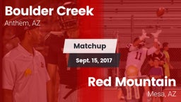 Matchup: Boulder Creek High vs. Red Mountain  2017
