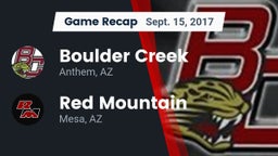 Recap: Boulder Creek  vs. Red Mountain  2017