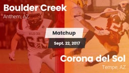 Matchup: Boulder Creek High vs. Corona del Sol  2017