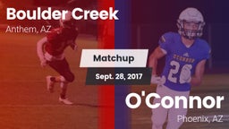 Matchup: Boulder Creek High vs. O'Connor  2017