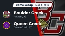 Recap: Boulder Creek  vs. Queen Creek  2017