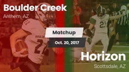 Matchup: Boulder Creek High vs. Horizon  2017