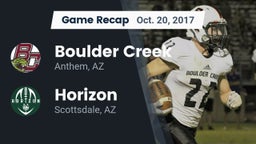 Recap: Boulder Creek  vs. Horizon  2017