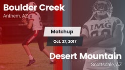 Matchup: Boulder Creek High vs. Desert Mountain  2017