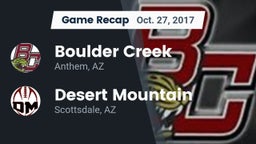 Recap: Boulder Creek  vs. Desert Mountain  2017