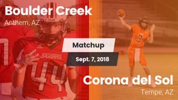 Matchup: Boulder Creek High vs. Corona del Sol  2018