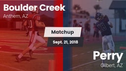 Matchup: Boulder Creek High vs. Perry  2018