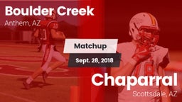 Matchup: Boulder Creek High vs. Chaparral  2018