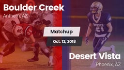 Matchup: Boulder Creek High vs. Desert Vista  2018