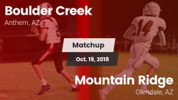 Matchup: Boulder Creek High vs. Mountain Ridge  2018