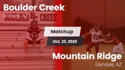 Matchup: Boulder Creek High vs. Mountain Ridge  2020