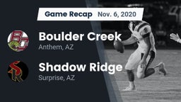 Recap: Boulder Creek  vs. Shadow Ridge  2020