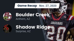 Recap: Boulder Creek  vs. Shadow Ridge  2020