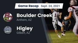 Recap: Boulder Creek  vs. Higley  2021
