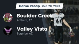 Recap: Boulder Creek  vs. Valley Vista  2023