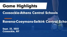 Coxsackie-Athens Central Schools vs Ravena-Coeymans-Selkirk Central School District Game Highlights - Sept. 23, 2023