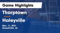 Tharptown  vs Haleyville  Game Highlights - Nov. 11, 2021